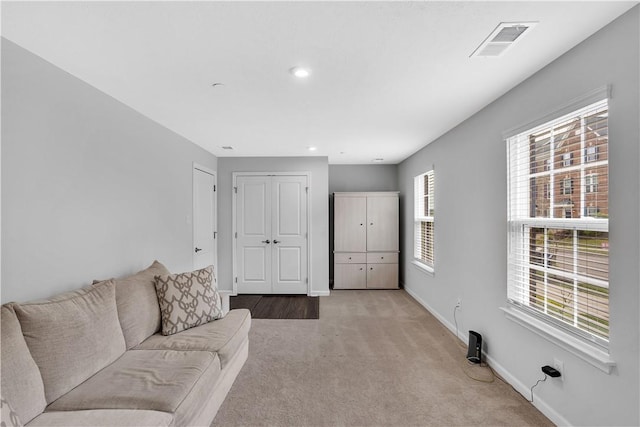 222 Amon St, Cranberry Twp, PA 16066 - living area with light colored carpet and recessed lighting