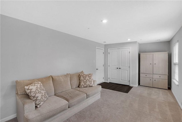 222 Amon St, Cranberry Twp, PA 16066 - living room with carpet and recessed lighting