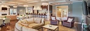 222 Amon St, Cranberry Twp, PA 16066 - lobby featuring coffered ceiling and beamed ceiling