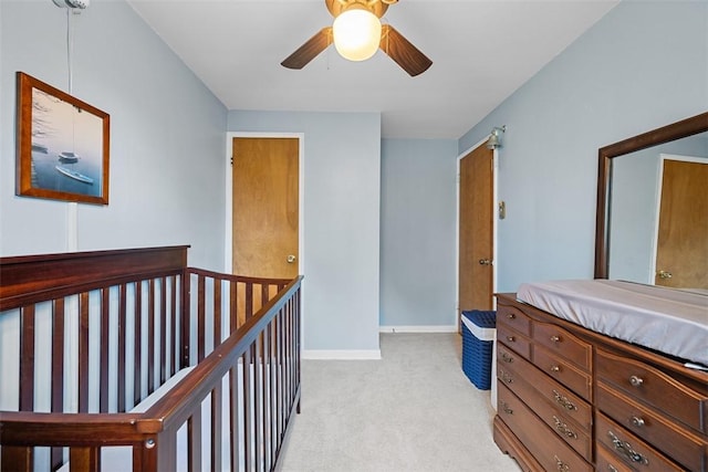 723 Rose Ln, Baldwin Twp, PA 15234 - bedroom featuring light colored carpet and a ceiling fan