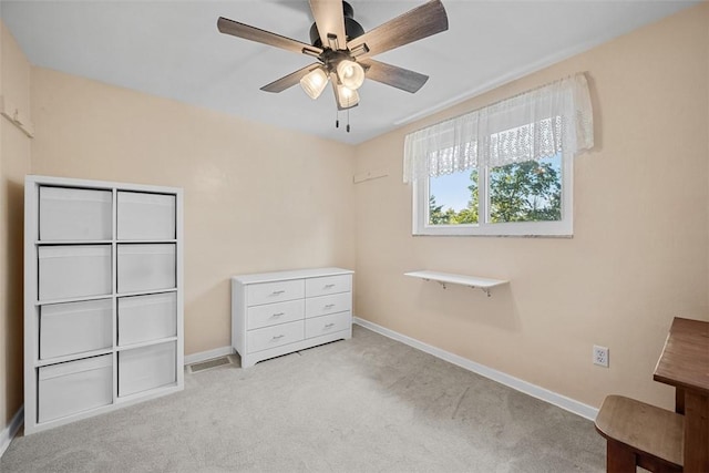 723 Rose Ln, Baldwin Twp, PA 15234 - unfurnished bedroom with carpet flooring and a ceiling fan