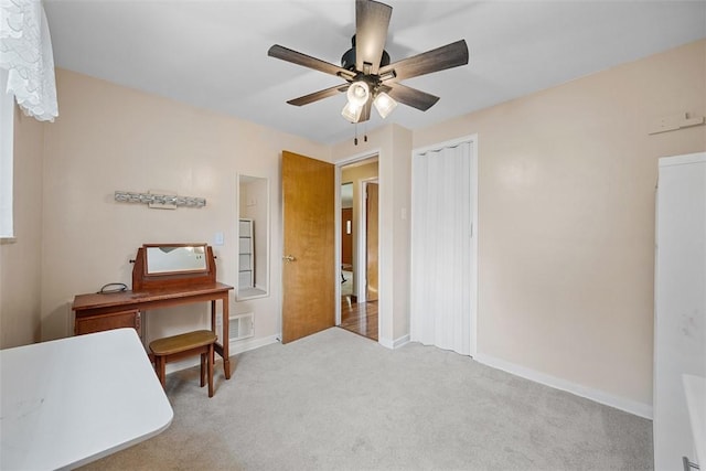 723 Rose Ln, Baldwin Twp, PA 15234 - bedroom with carpet floors and a ceiling fan