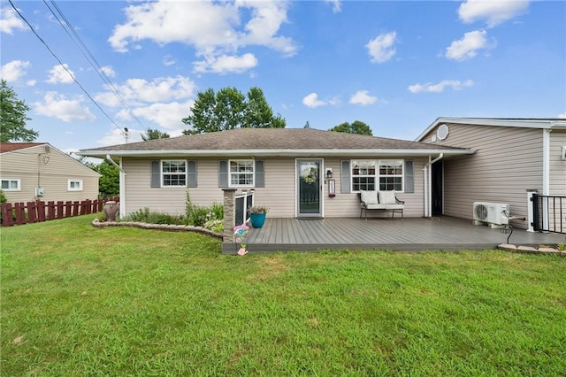 213 Mcdonald Dr, North Huntingdon, PA 15642 - rear view of house featuring a deck