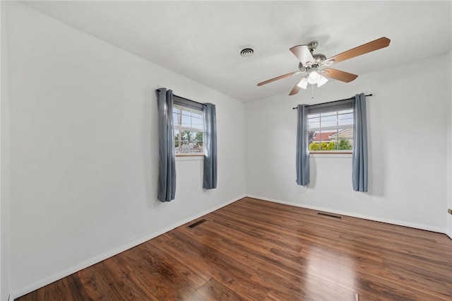 213 Mcdonald Dr, North Huntingdon, PA 15642 - spare room featuring healthy amount of natural light, wood finished floors, and a ceiling fan
