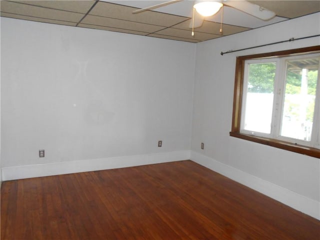 321 E 4th St, Derry Twp, PA 15627 - spare room with a ceiling fan and wood finished floors