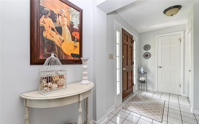 2712 Champlain, Shaler, PA 15101 - entrance foyer featuring light tile patterned flooring and baseboards