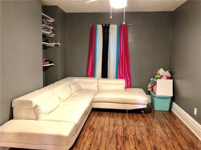 109 Watson Blvd, Perry Hilltop, PA 15214 - living area with wood finished floors and a ceiling fan