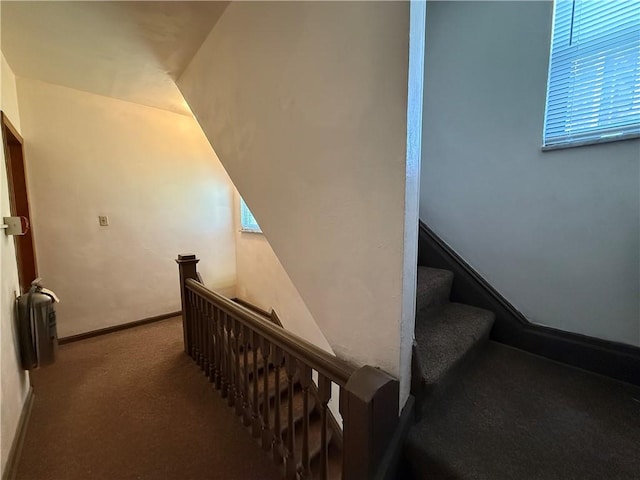 1201 Illinois Ave, Dormont, PA 15216 - stairway featuring carpet and baseboards