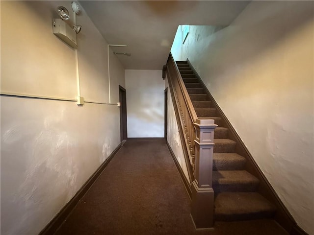 1201 Illinois Ave, Dormont, PA 15216 - stairway featuring carpet and baseboards