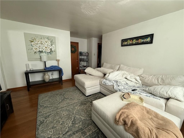 1201 Illinois Ave, Dormont, PA 15216 - living room featuring wood finished floors and baseboards