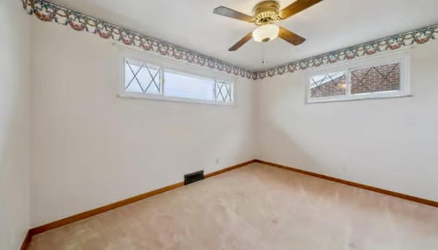 524 Greenridge Rd, New Kensington, PA 15068 - spare room with carpet flooring and ceiling fan