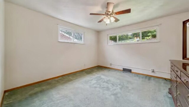 524 Greenridge Rd, New Kensington, PA 15068 - unfurnished bedroom featuring carpet floors and ceiling fan
