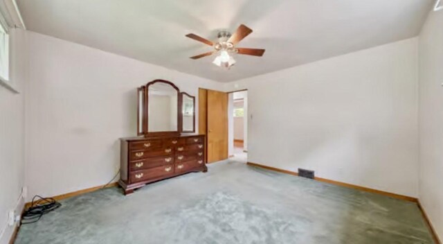524 Greenridge Rd, New Kensington, PA 15068 - unfurnished bedroom with a ceiling fan and carpet flooring