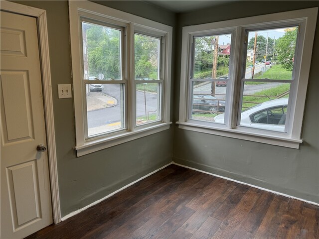 522 Cubbage St, Carnegie, PA 15106 - unfurnished dining area with dark wood finished floors