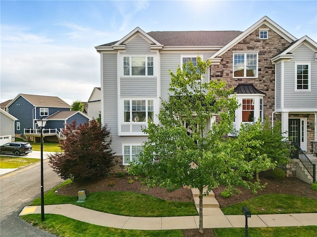 1416 Commons Ln, South Fayette, PA 15017 - view of front of house featuring stone siding