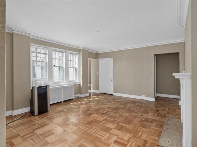 166 N Dithridge St Unit 3E, Oakland, PA 15213 - unfurnished room with radiator and crown molding
