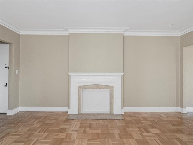 166 N Dithridge St Unit 3E, Oakland, PA 15213 - unfurnished living room with ornamental molding