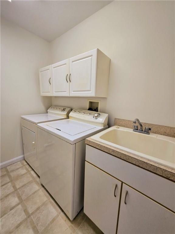3205 Penny Ln, Neshannock Twp, PA 16105 - laundry area featuring separate washer and dryer and cabinet space