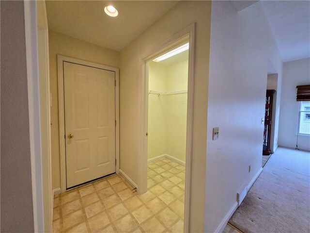 3205 Penny Ln, Neshannock Twp, PA 16105 - hall featuring recessed lighting and light flooring