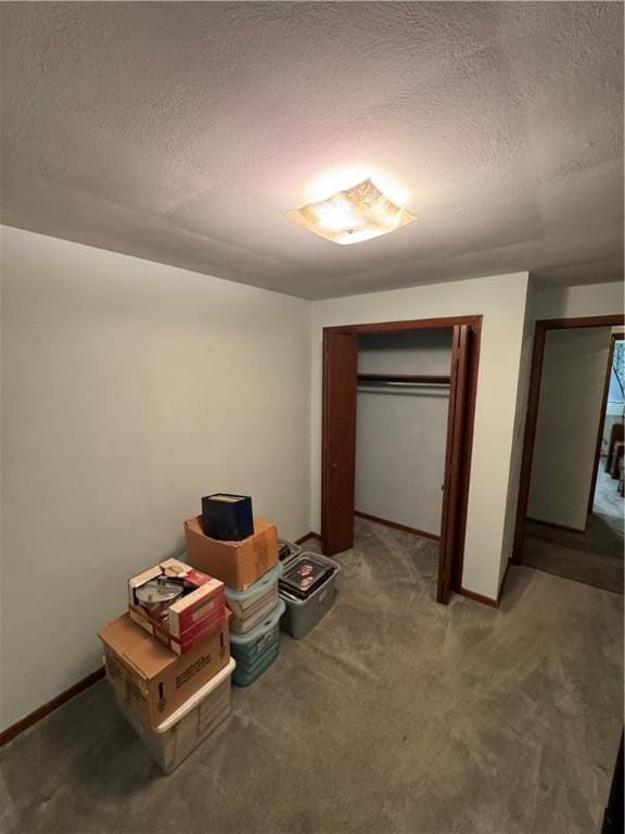 495 Pierson Run Rd, Plum Boro, PA 15239 - unfurnished bedroom with a textured ceiling, carpet, and a closet