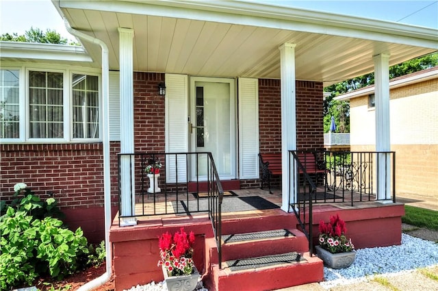 6437 Willem, Jefferson Hills, PA 15332 - view of exterior entry with a porch and brick siding