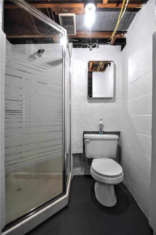 6437 Willem, Jefferson Hills, PA 15332 - full bathroom with a shower stall and concrete floors