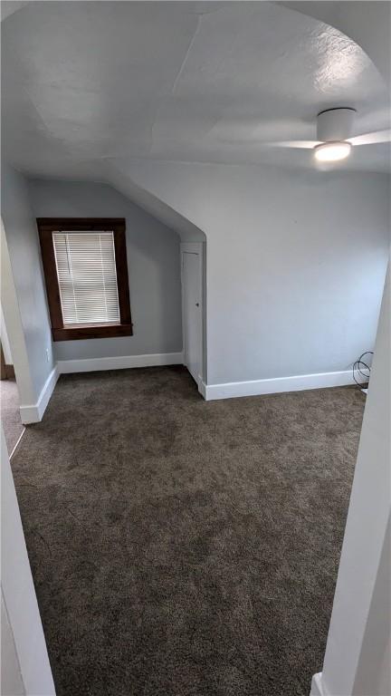 613 Third St, City Of But Ne, PA 16001 - additional living space featuring carpet floors and vaulted ceiling