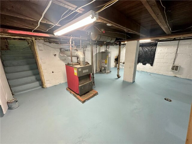 1023 Burtner Rd, Harrison Twp, PA 15065 - unfinished basement with water heater