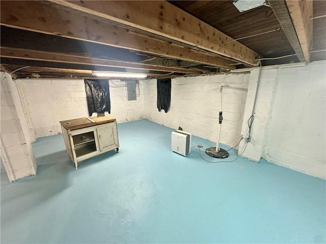 1023 Burtner Rd, Harrison Twp, PA 15065 - unfinished basement featuring electric panel