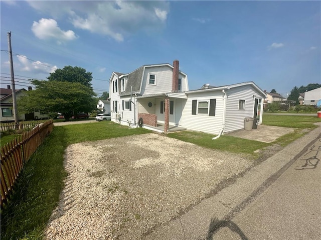 1023 Burtner Rd, Harrison Twp, PA 15065 - rear view of house featuring a chimney