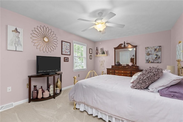 405 Crestridge Dr, Hempfield Twp, PA 15601 - bedroom with carpet and a ceiling fan