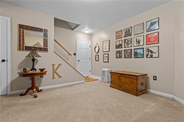 405 Crestridge Dr, Hempfield Twp, PA 15601 - interior space with carpet flooring and stairs