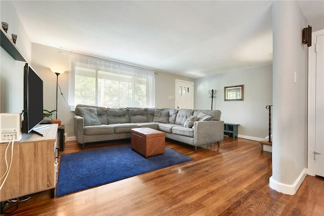 3905 Beechwood Blvd, Squirrel Hill, PA 15217 - living area with wood finished floors and baseboards