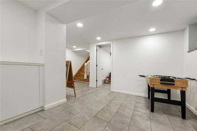 3905 Beechwood Blvd, Squirrel Hill, PA 15217 - rec room featuring recessed lighting