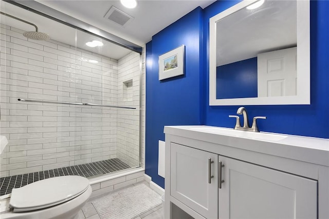 3905 Beechwood Blvd, Squirrel Hill, PA 15217 - full bath with a stall shower, vanity, and tile patterned floors