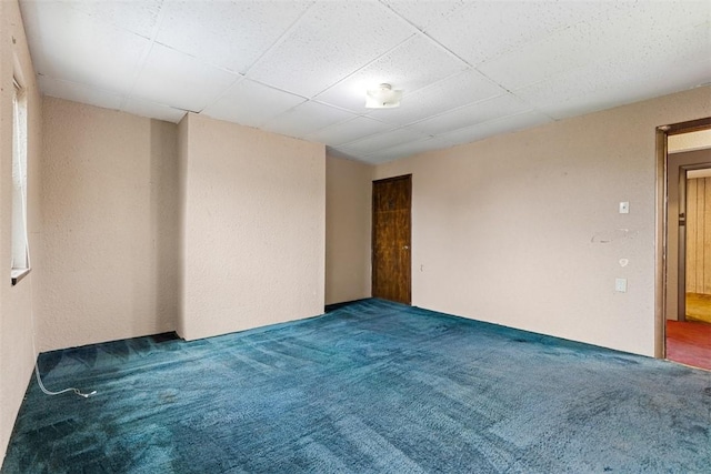 149 Frank St, Whitaker, PA 15120 - empty room with carpet floors and a drop ceiling