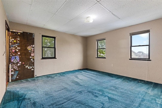 149 Frank St, Whitaker, PA 15120 - carpeted spare room featuring a textured wall and a drop ceiling