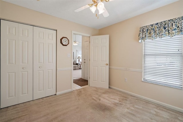 5113 Polo Fields Dr, Hampton, PA 15044 - unfurnished bedroom featuring carpet floors, a closet, and ceiling fan