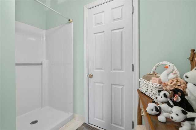 5113 Polo Fields Dr, Hampton, PA 15044 - full bath with a shower stall and tile patterned flooring