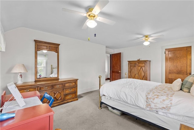 107 Braun St, Shaler, PA 15223 - carpeted bedroom featuring lofted ceiling and ceiling fan