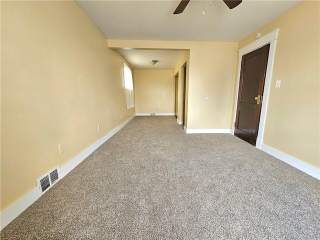 2001 7th Ave, Beaver Falls, PA 15010 - carpeted spare room featuring a ceiling fan and baseboards