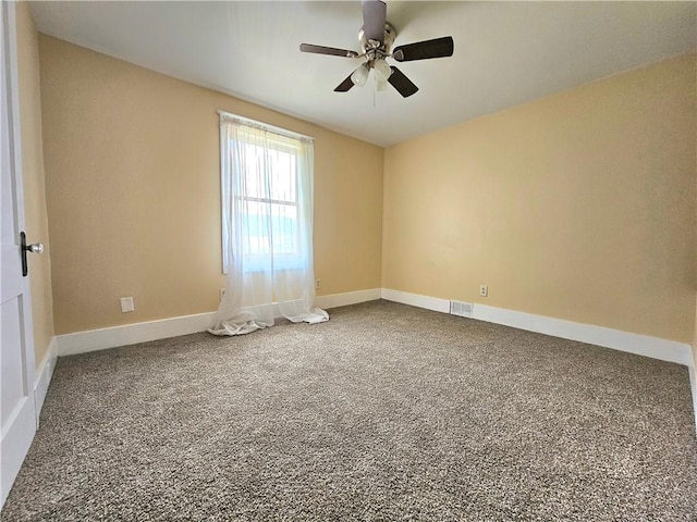 2001 7th Ave, Beaver Falls, PA 15010 - carpeted spare room featuring a ceiling fan and baseboards