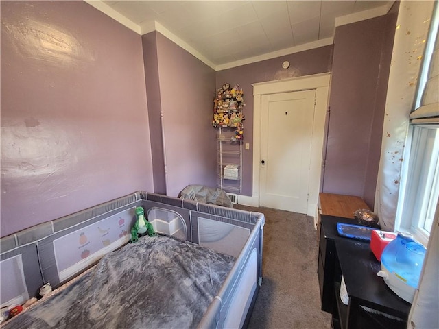 1727 Tyler St, Aliquippa, PA 15001 - bedroom featuring ornamental molding and carpet flooring