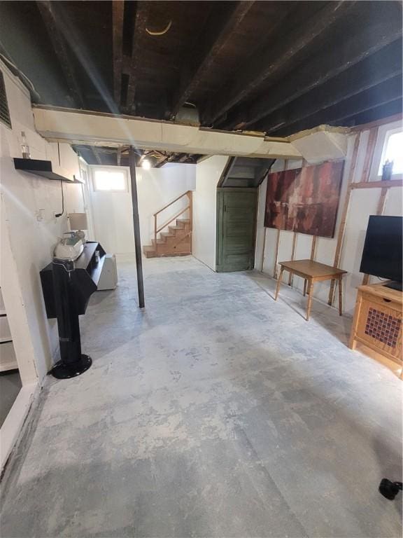 1727 Tyler St, Aliquippa, PA 15001 - basement with stairs