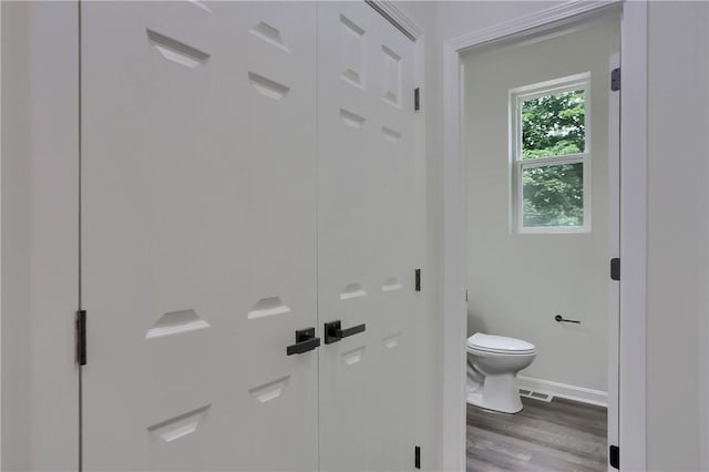130 Center Ave, Burgettstown Boro, PA 15021 - bathroom with toilet and wood finished floors