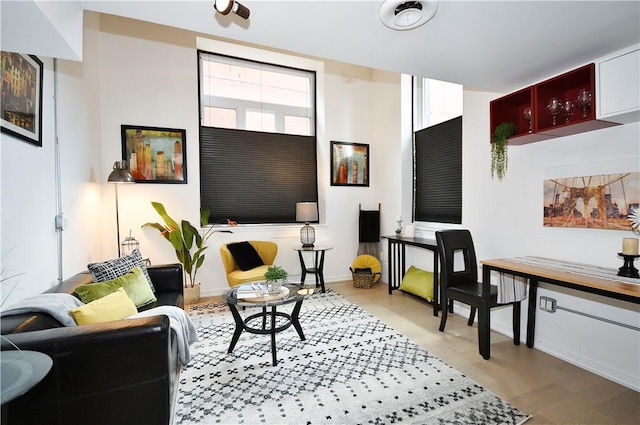 325 S Highland Ave Unit 105, Shadyside, PA 15206 - living area with wood finished floors and baseboards