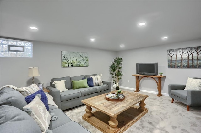 1611 18th Ave, Patterson Heights, PA 15010 - living room with recessed lighting and carpet floors