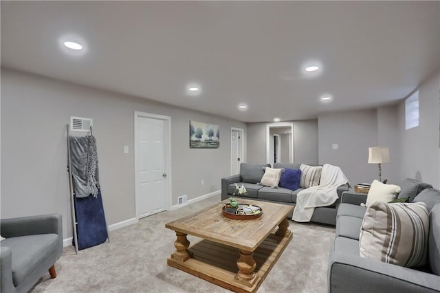 1611 18th Ave, Patterson Heights, PA 15010 - living area with recessed lighting and light colored carpet