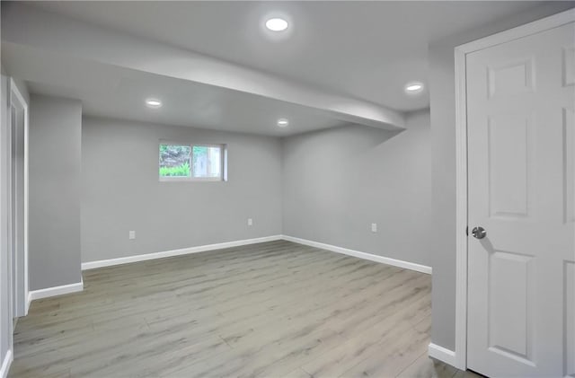 1611 18th Ave, Patterson Heights, PA 15010 - basement with wood finished floors and recessed lighting