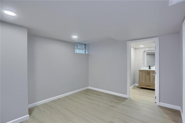 1611 18th Ave, Patterson Heights, PA 15010 - finished below grade area with wood finished floors and recessed lighting